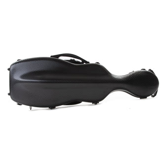 MV Cello Shaped Poly Carbon Violin Case - Adj 4/4 - 3/4