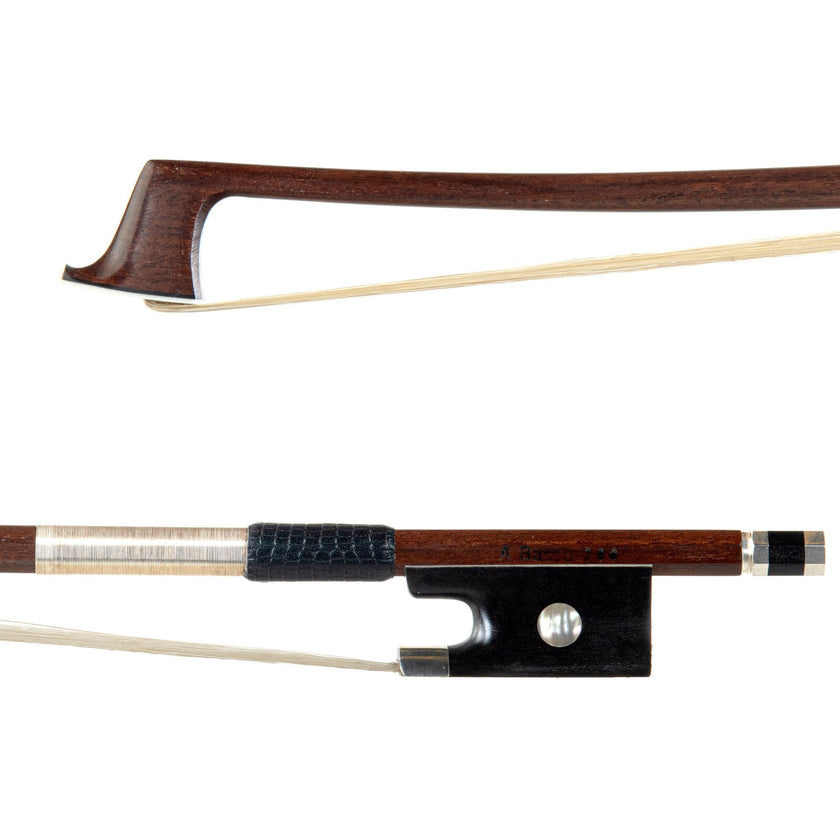 A Basso Three Star Peccatte Model Silver Pernambuco Violin Bow 4/4