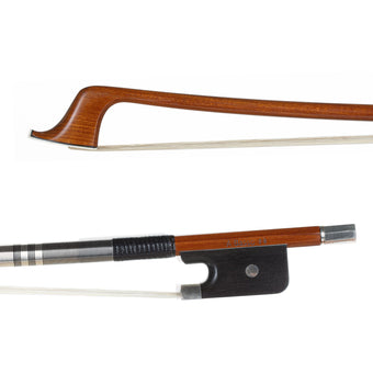 A Basso Two Star Nickel Brazilwood Cello Bow 4/4