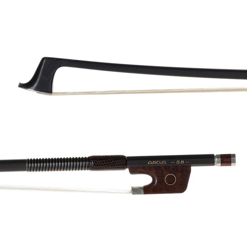 Arcus S8 Round Stick Silver Carbon Fiber Violin Bow 4/4