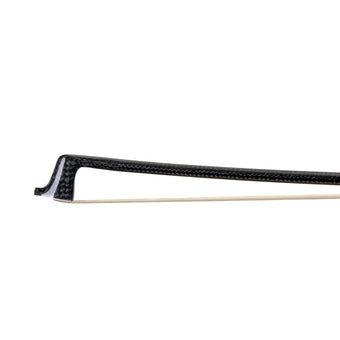 Glasser Silver Carbon Fiber Violin Bow - Snakewood Frog