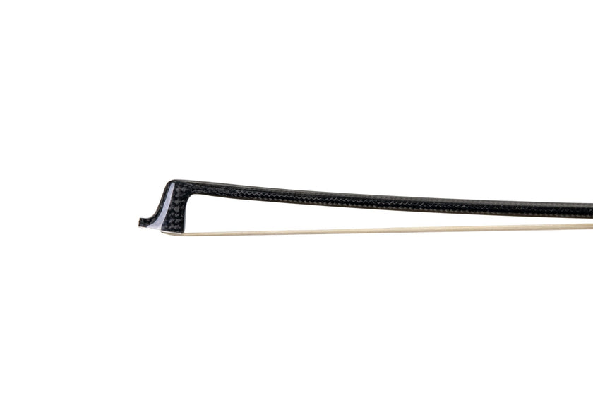 Glasser Silver Carbon Fiber Violin Bow - Snakewood Frog