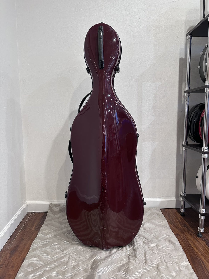 [Garage Sale] Fiberglass Cello Case 3/4 - Plum