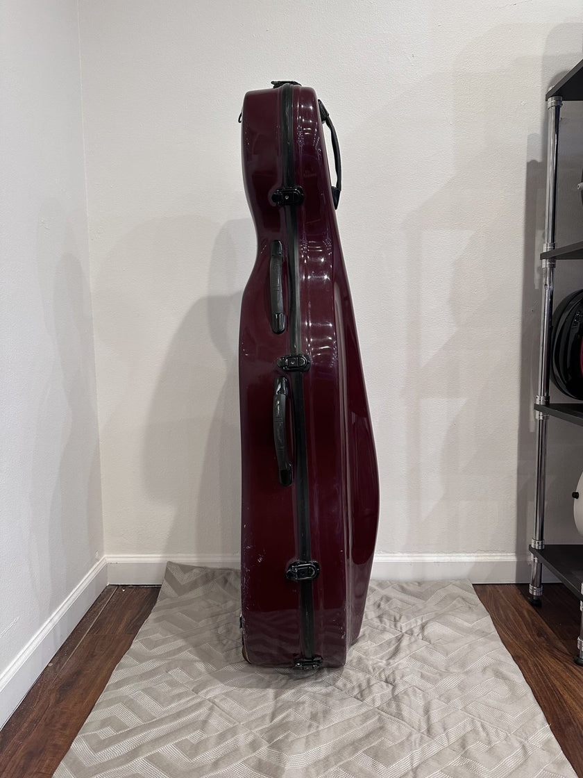 [Garage Sale] Fiberglass Cello Case 3/4 - Plum