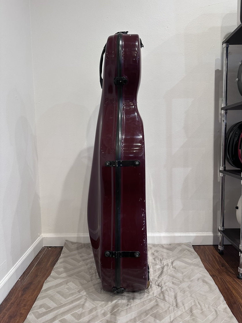 [Garage Sale] Fiberglass Cello Case 3/4 - Plum