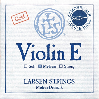 Larsen Violin Gold Removeable Ball E - Med