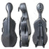 MV CARBON Lightweight Cello Case w/Wheels 4/4 - Grey Grid